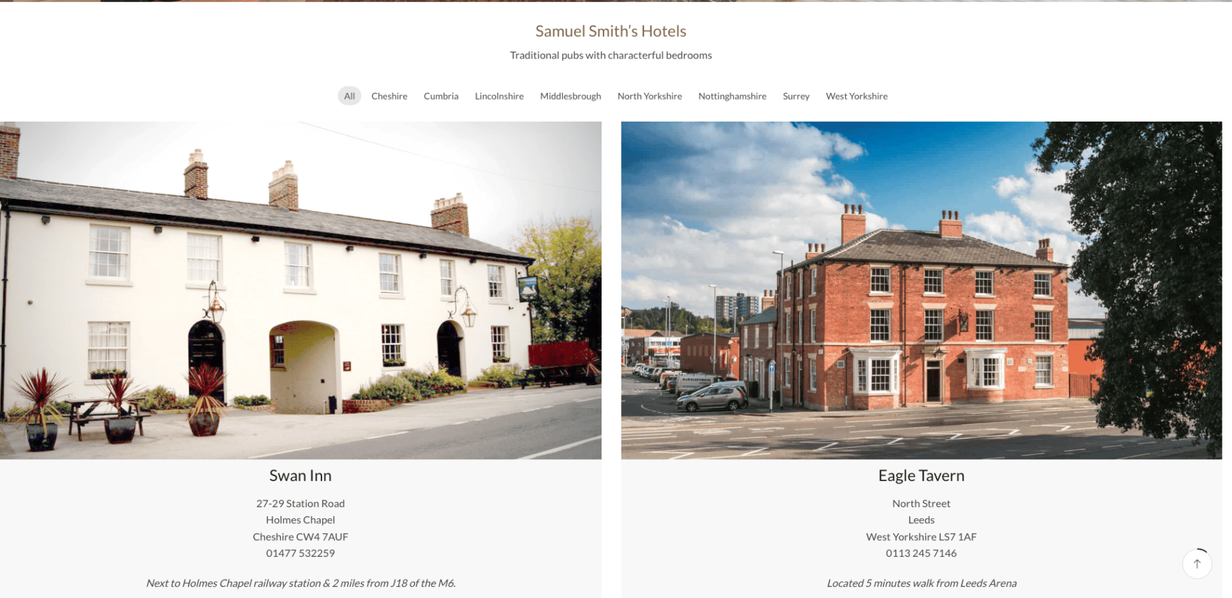 Samuel Smiths Hotels Samuel Smiths Hotels
