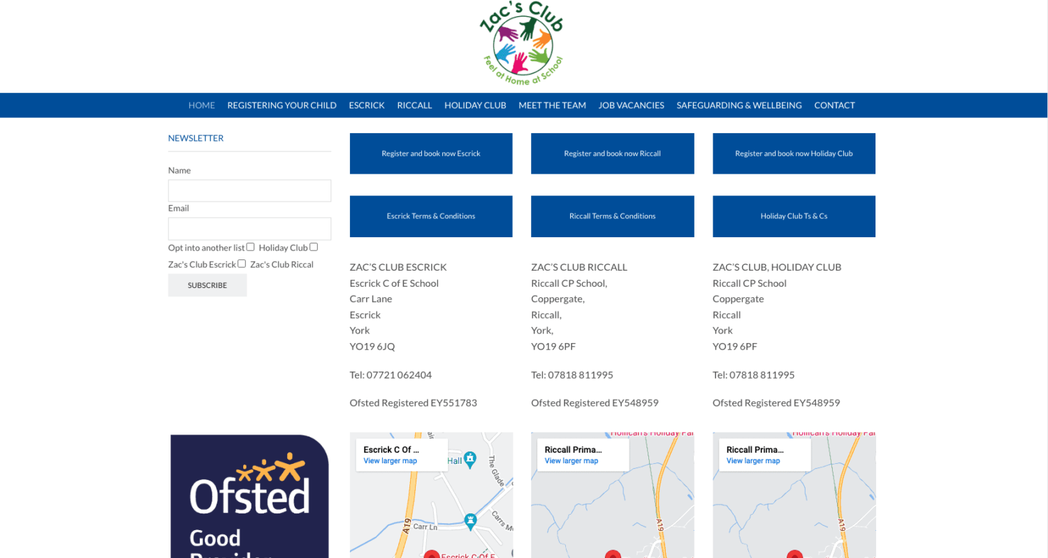 Zac's Club After School and Holiday Club York Zac's Club After School and Holiday Club York